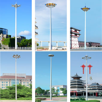 特色單層自動升降高桿燈