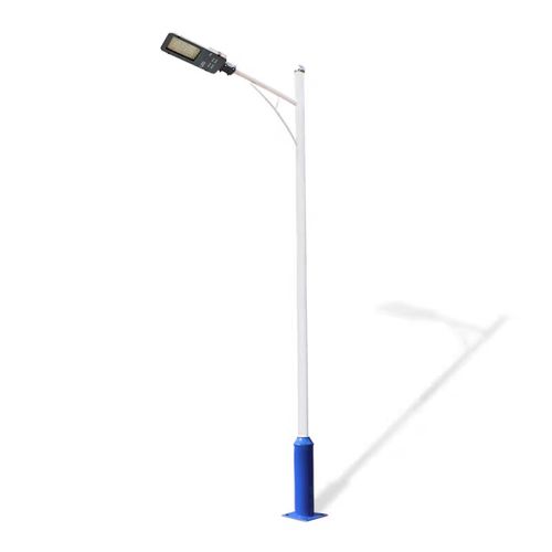 led路燈戶外新農(nóng)村道路燈桿子6米7米8米自彎臂高桿燈超亮市電路燈 4米