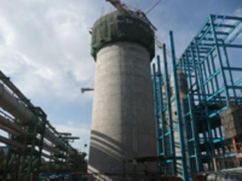 砼煙囪滑模產品大圖 江蘇三里港高空建筑防腐公司