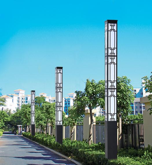 現代園林景觀燈柱報價 七度非標定制 陽江現代園林景觀燈柱高清圖片 高清大圖