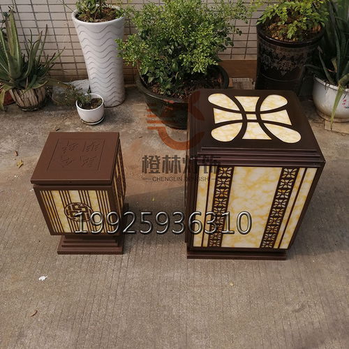 定制logo景觀燈室外防水立柱燈泳池裝飾燈小區仿云石庭院燈