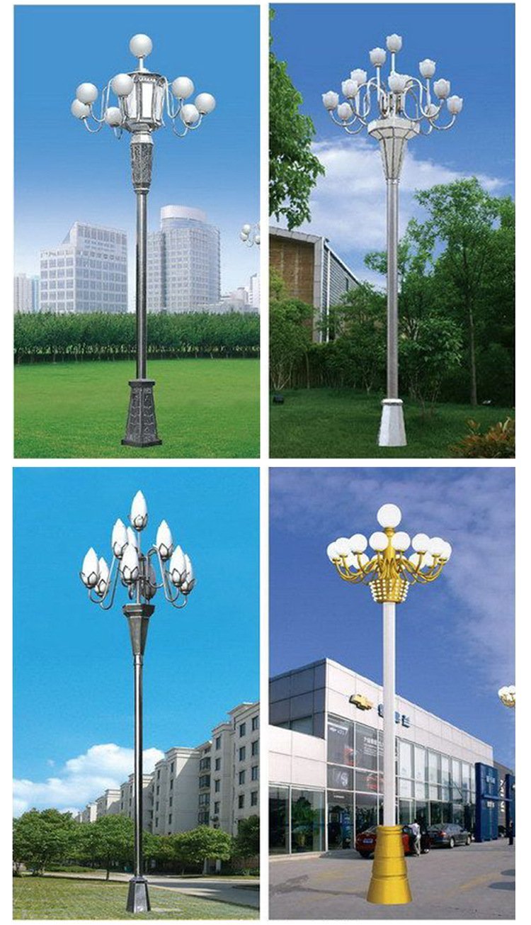 戶外市政工程8米6米led中華燈玉蘭燈 景區大型廣場道路景觀高桿燈