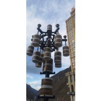 甘孜丹巴藏式景觀燈 點亮四川藏區文化與現代交融之路