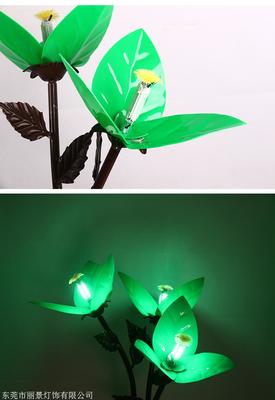 三葉梅花燈 戶外景觀照明的藝術與實用融合